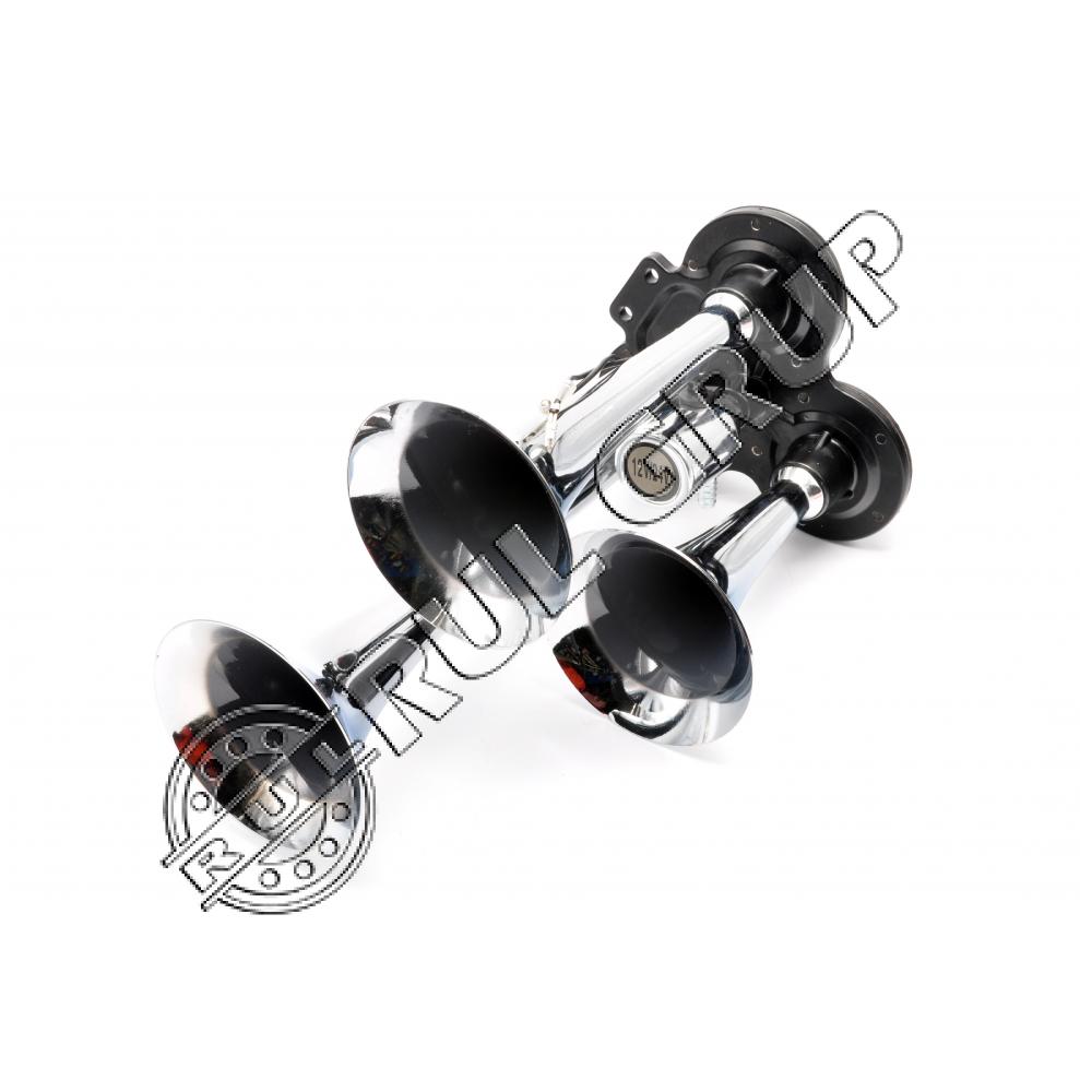 CLAXON 3 TROMPETE 12/24V BRECKNER BK60104